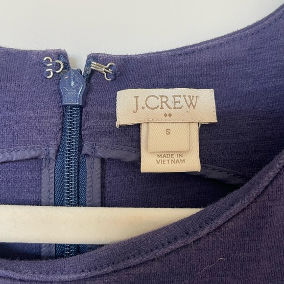 J. Crew Factory Royal Blue Fit Flare Cotton Dress - Picture 4 of 11